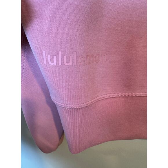 Lululemon Softstreme Perfectly Oversized Pink Cropped Crew Size 2 - Picture 5 of 7